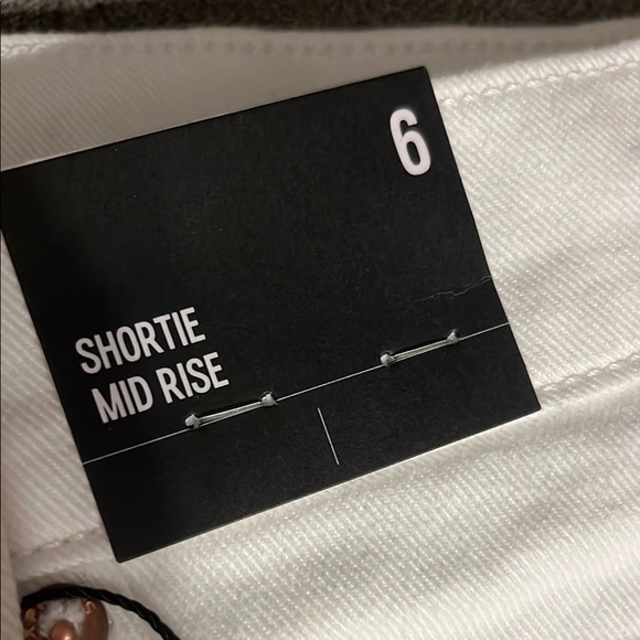 Express White Jean Shorts Distressed Denim - Picture 3 of 8